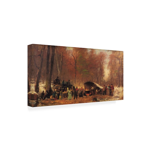 Eastman Johnson 'A Different Sugaring Off' Canvas Art,24x47